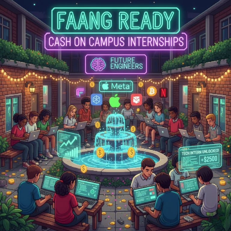 FAANG Ready Cash On Campus Internships for Future Engineers